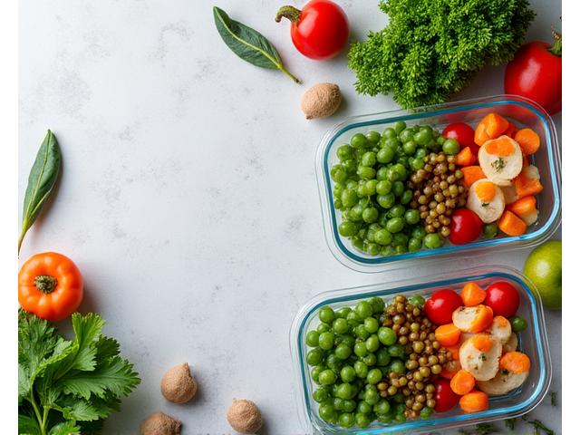 Healthy nutrition and meal prep