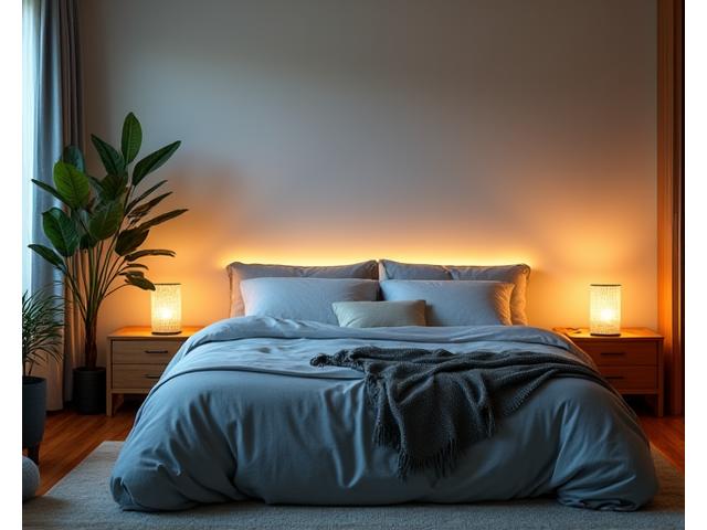 Sleep optimization bedroom setup